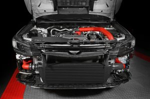 Subaru WRX Front Mount Intercooler - Perrin Performance - Red Tubes & Black Core - `22-`25 Subaru WRX Front Mount Intercooler - Perrin Performance - Red Tubes & Black Core - `22-`25